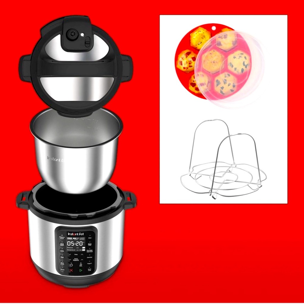 Instant Pot 6qt Slow Cook Function Pressure Cooker Bundle Set - Picture 3 of 7